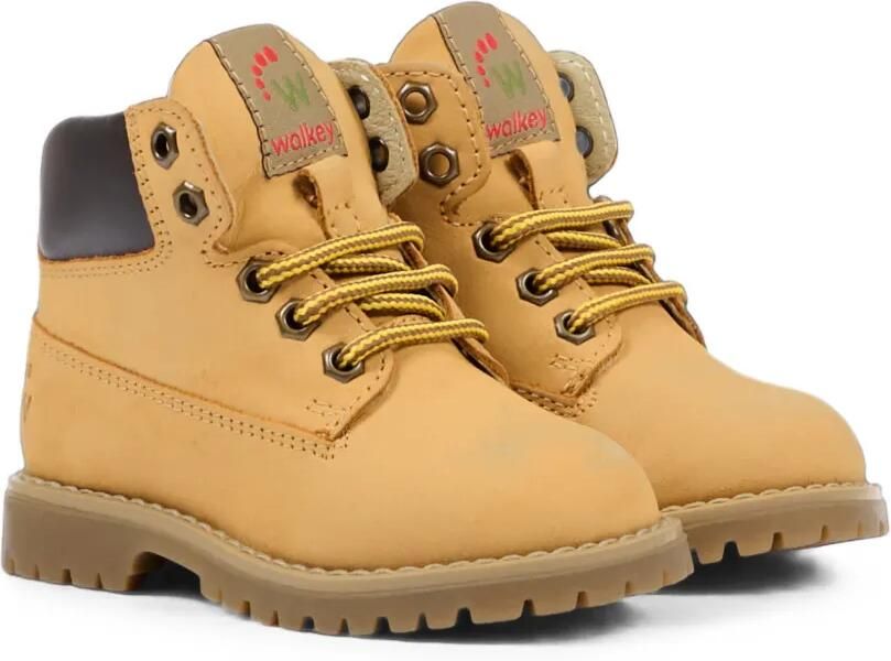 Walkey Enkellaarzen met veters Beige