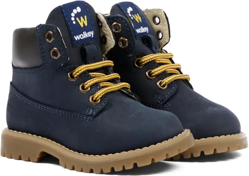 Walkey Leren veterlaarzen Blauw - Foto 2