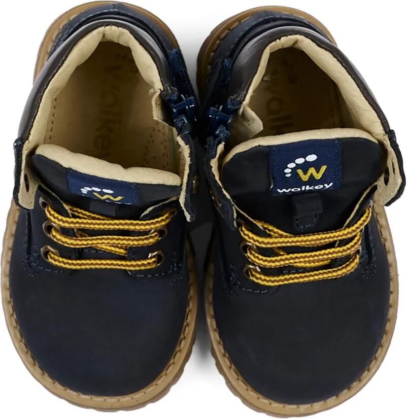 Walkey Leren veterlaarzen Blauw - Foto 4