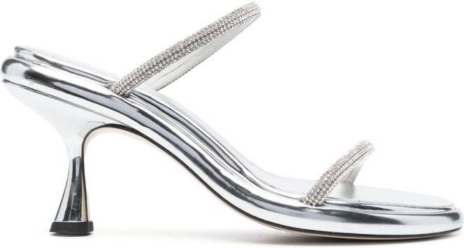 Wandler Sandalen verfraaid met kristallen Zilver