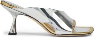 Wandler Julio leren muiltjes Zilver