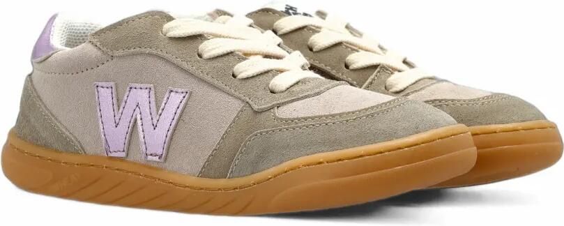 WHEAT Aslan leren sneakers met vlak Grijs