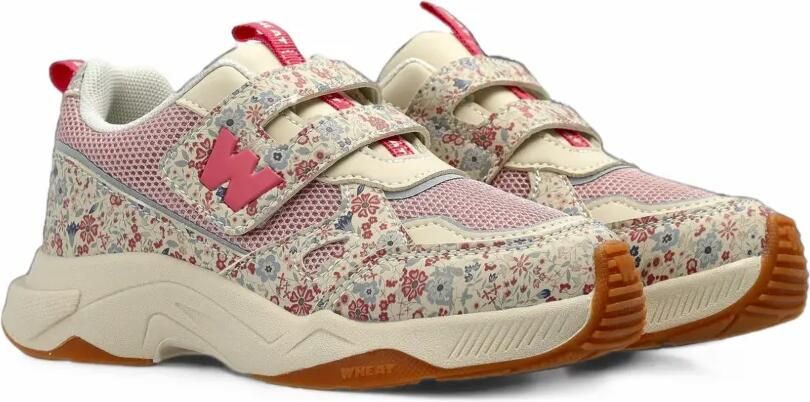 WHEAT Cove sneakers met bloe print Grijs