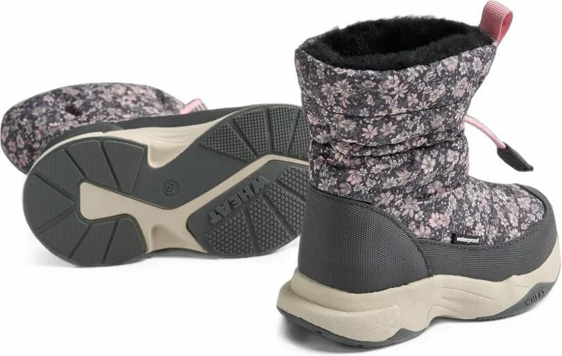 WHEAT Esme gewatteerde snowboots met bloe print Grijs - Foto 4