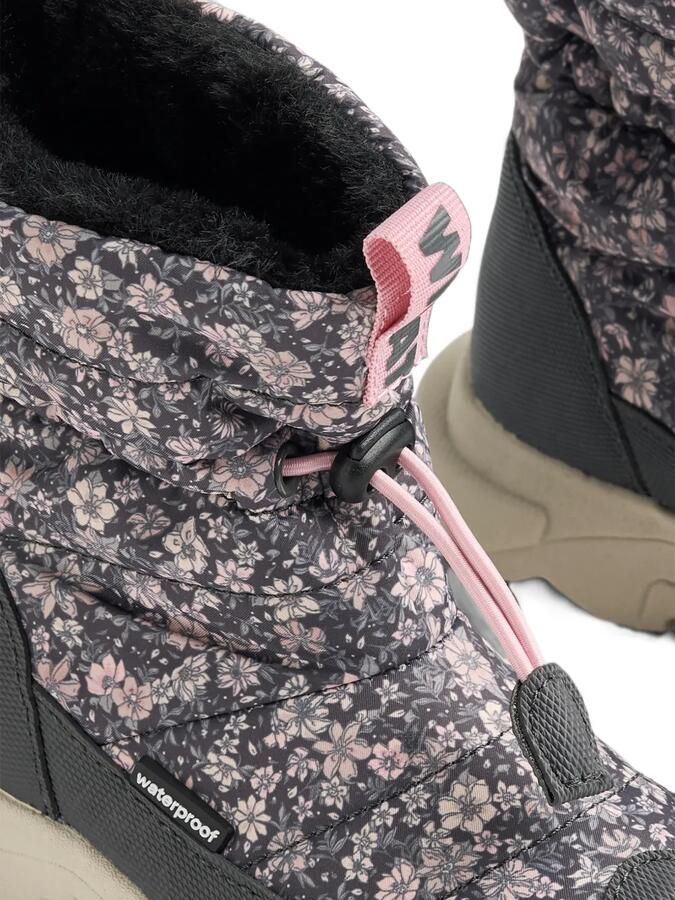 WHEAT Esme gewatteerde snowboots met bloe print Grijs - Foto 3