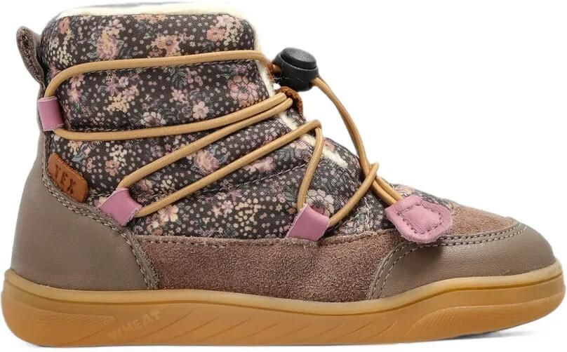 WHEAT Milan Tex enkellaarzen met bloe print Bruin - Foto 2