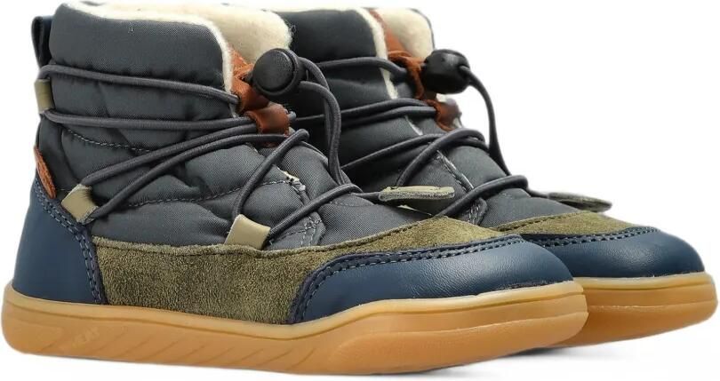 WHEAT Milan Tex enkellaarzen met vlakken Blauw