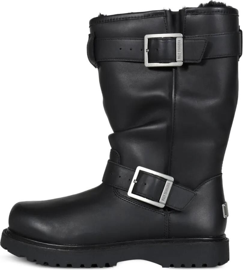 Willy Chavarria x Ugg leren enkellaarzen met gesp Zwart