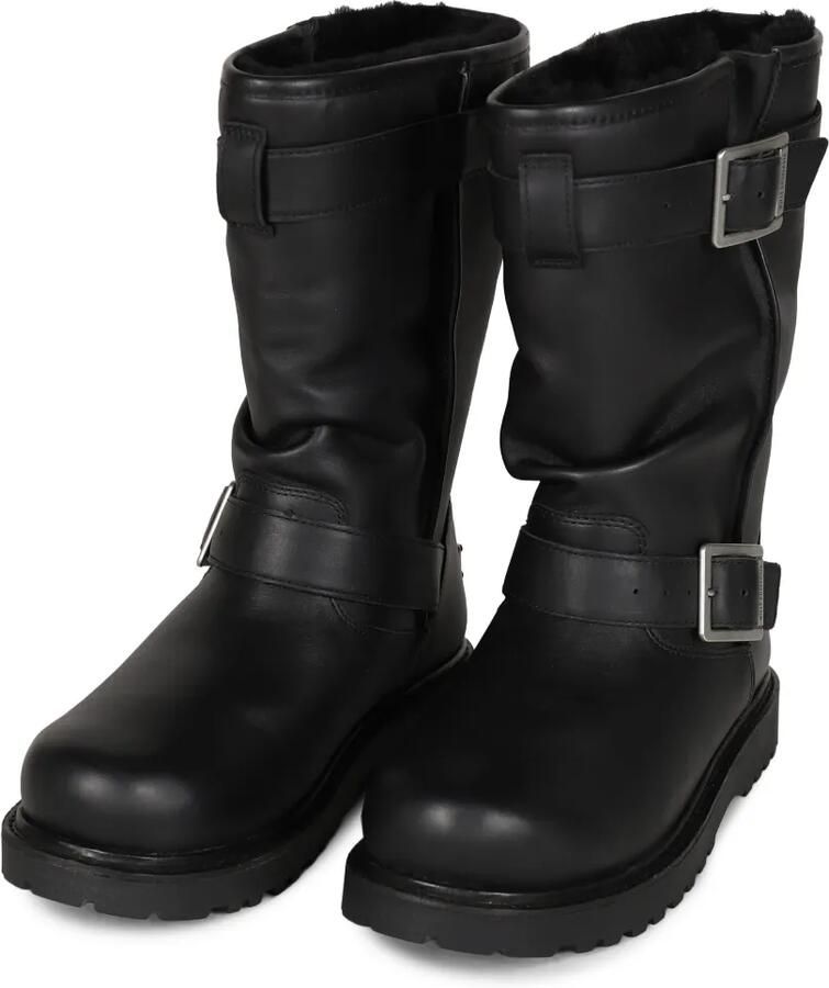 Willy Chavarria x Ugg leren enkellaarzen met gesp Zwart - Foto 3