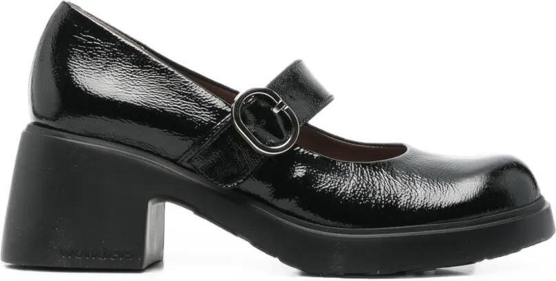 Wonders Leren pumps Zwart