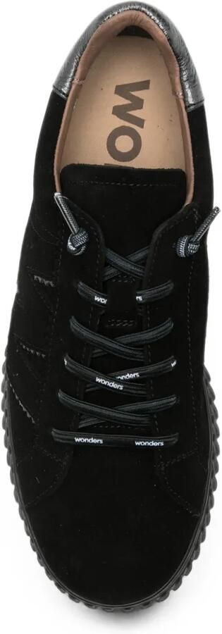 Wonders Sneakers met plateauzool Zwart - Foto 3