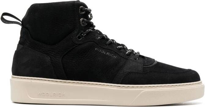 Woolrich Classic suède sneakers Zwart