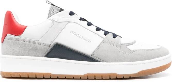 Woolrich Sneakers met colourblocking Wit