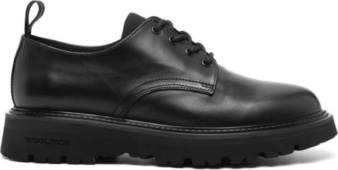 Woolrich New City leren Derby schoenen Zwart