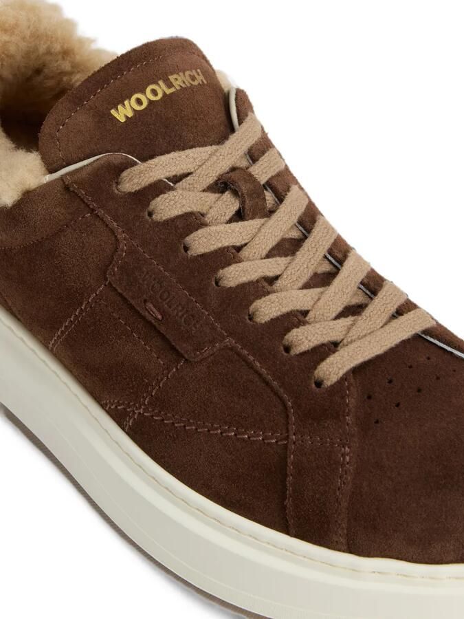 Woolrich Arrow sneakers met lammy voering Bruin