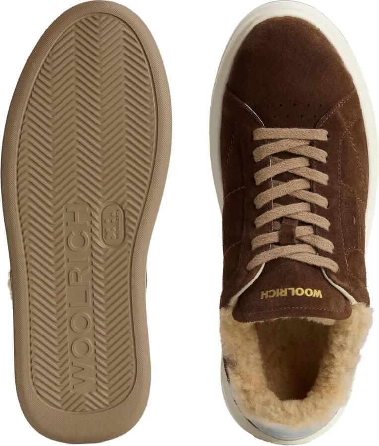 Woolrich Arrow sneakers met lammy voering Bruin - Foto 2