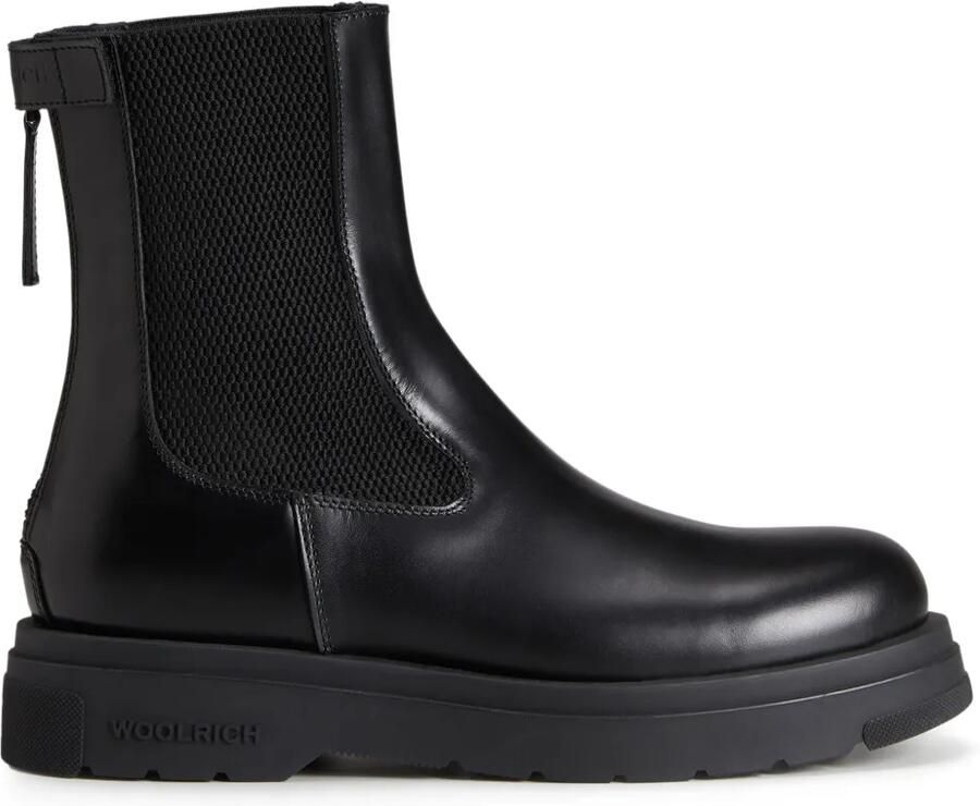 Woolrich Chelsea laarzen met logo-reliëf Zwart