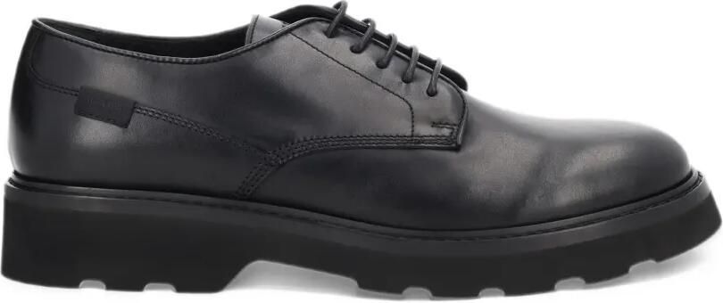 Woolrich chunky leather derby shoes Zwart