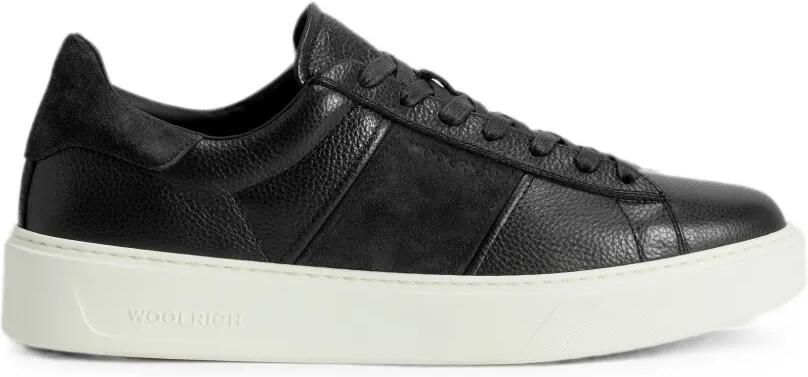 Woolrich Classic Court leren sneakers Blauw