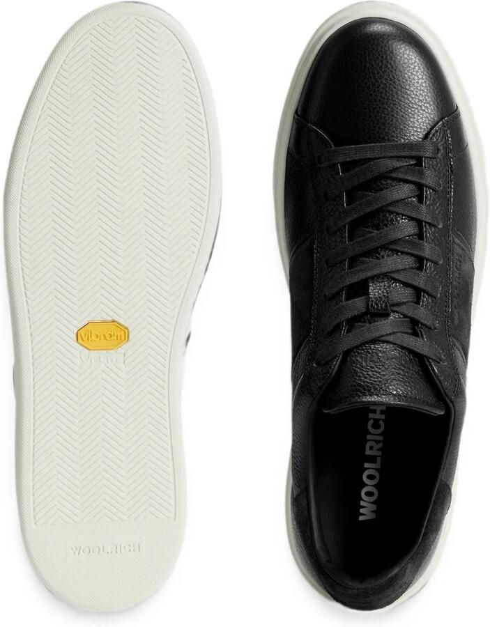 Woolrich Classic Court leren sneakers Blauw - Foto 2
