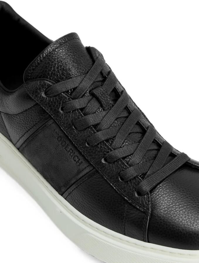 Woolrich Classic Court leren sneakers Blauw - Foto 3