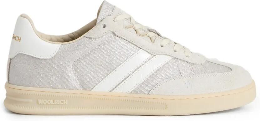 Woolrich Doubleu sneakers met suède details Grijs
