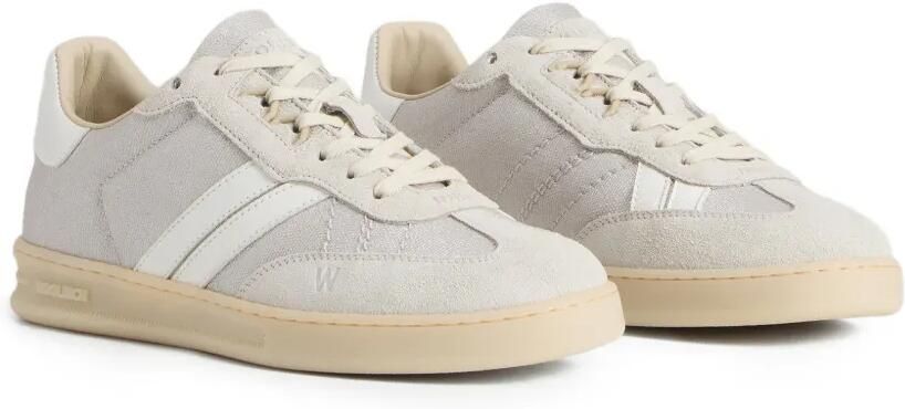 Woolrich Doubleu sneakers met suède details Grijs - Foto 4