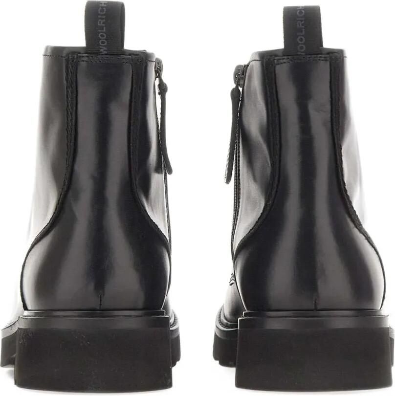 Woolrich lace-up leather boots Zwart - Foto 3