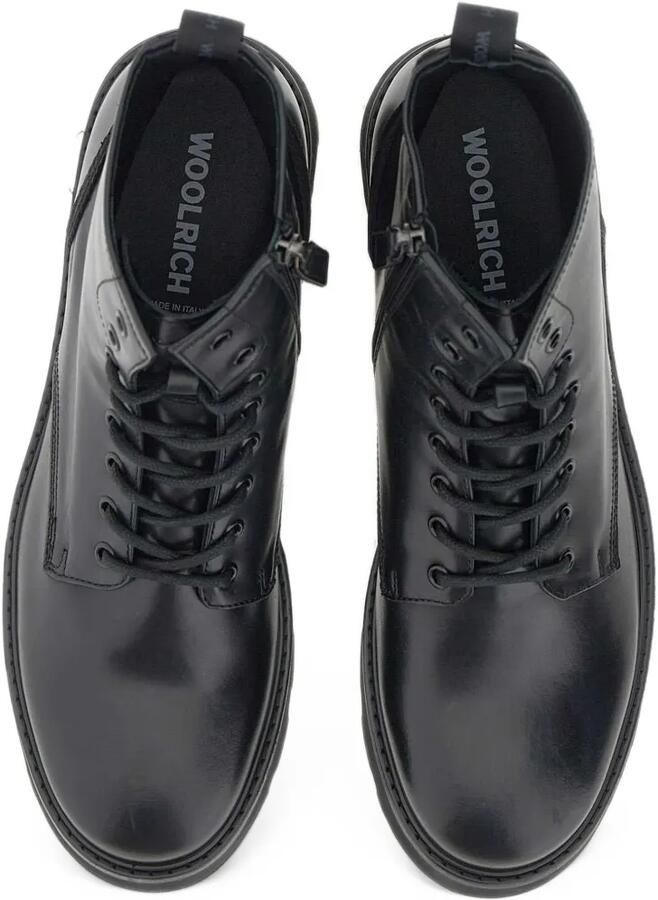 Woolrich lace-up leather boots Zwart - Foto 5