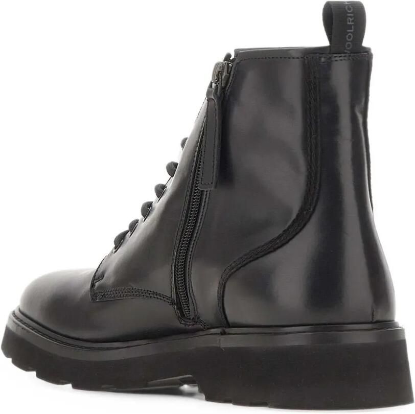 Woolrich lace-up leather boots Zwart - Foto 2