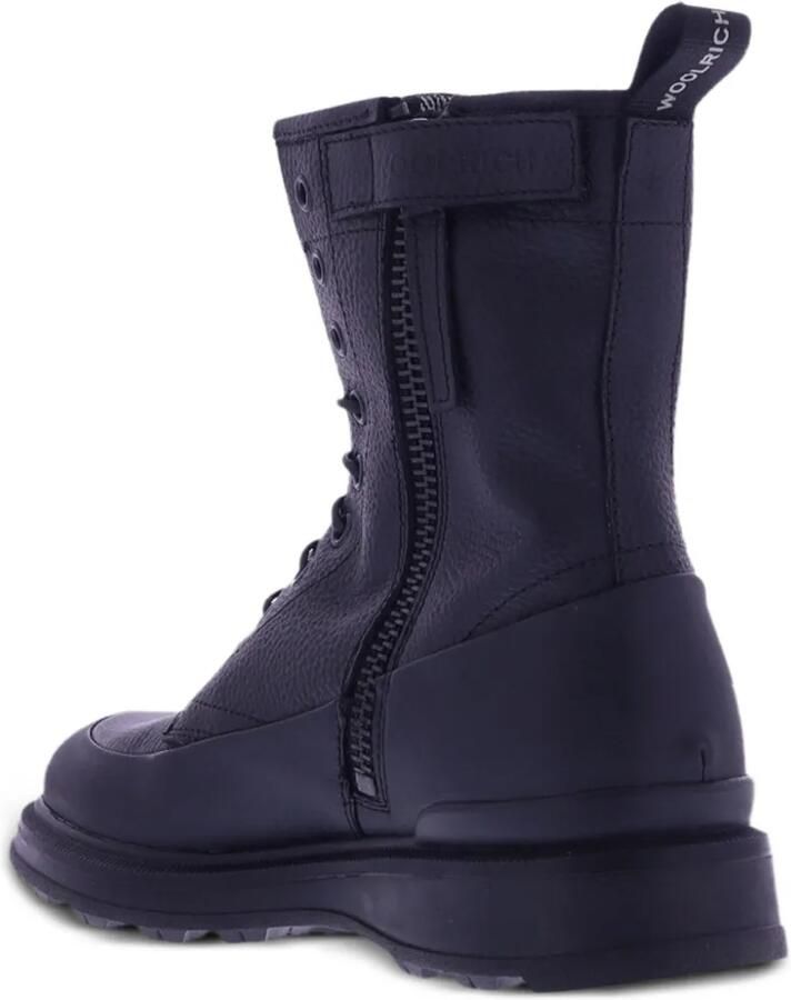 Woolrich lace-up panelled ankle boots Zwart - Foto 3