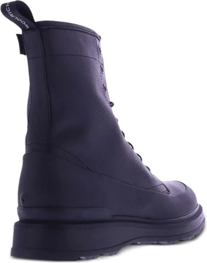 Woolrich lace-up panelled ankle boots Zwart - Foto 4