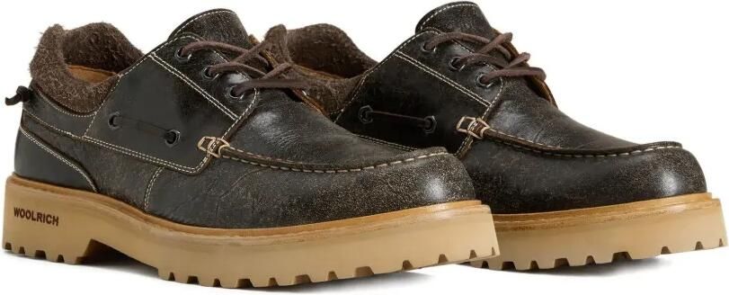 Woolrich Leren bootschoenen met veters Bruin - Foto 5