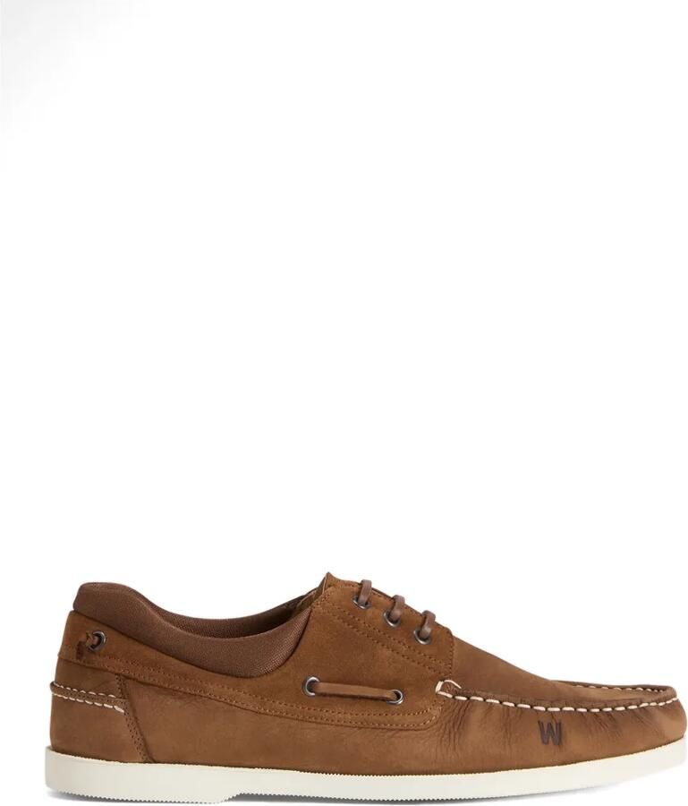 Woolrich Leren bootschoenen met veters Bruin