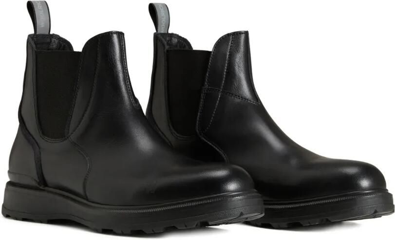 Woolrich Leren laarzen met elastisch vlak Zwart - Foto 5