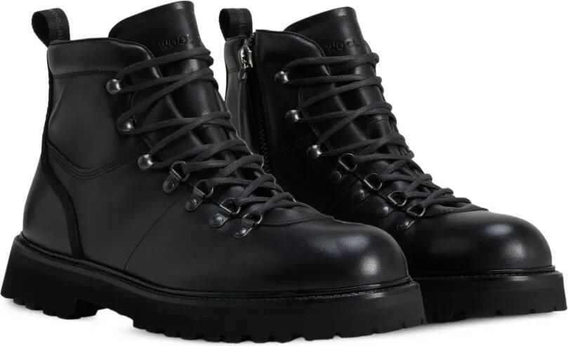 Woolrich Leren wandellaarzen Zwart - Foto 5