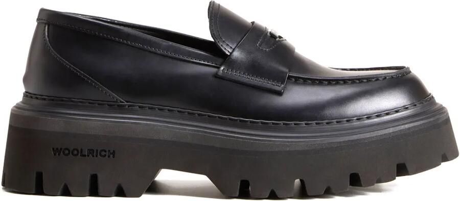 Woolrich Loafers met ronde neus Zwart