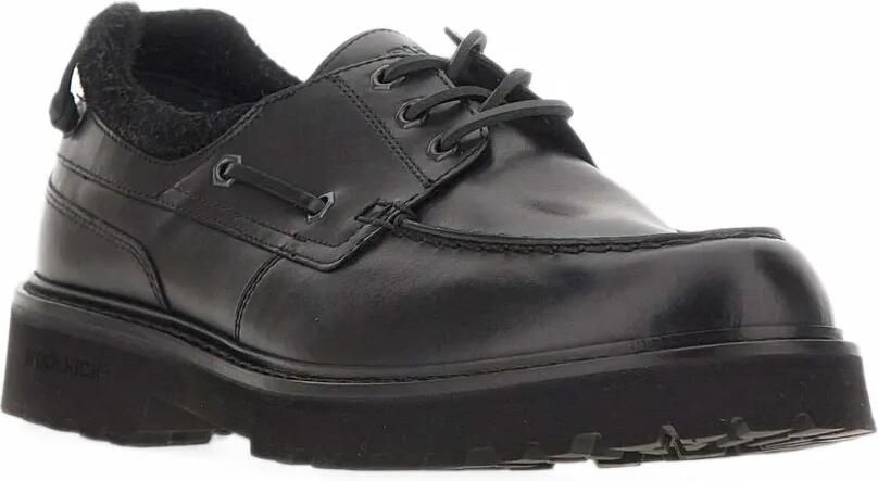 Woolrich lugged leather lace-up Derby shoes Zwart - Foto 4