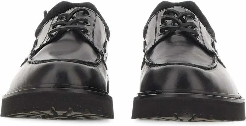 Woolrich lugged leather lace-up Derby shoes Zwart - Foto 5