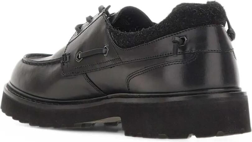 Woolrich lugged leather lace-up Derby shoes Zwart - Foto 3