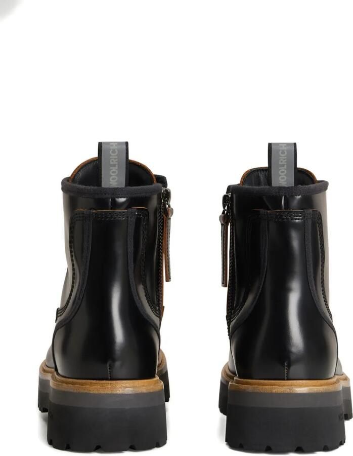 Woolrich Main combat boots met veters Zwart - Foto 4