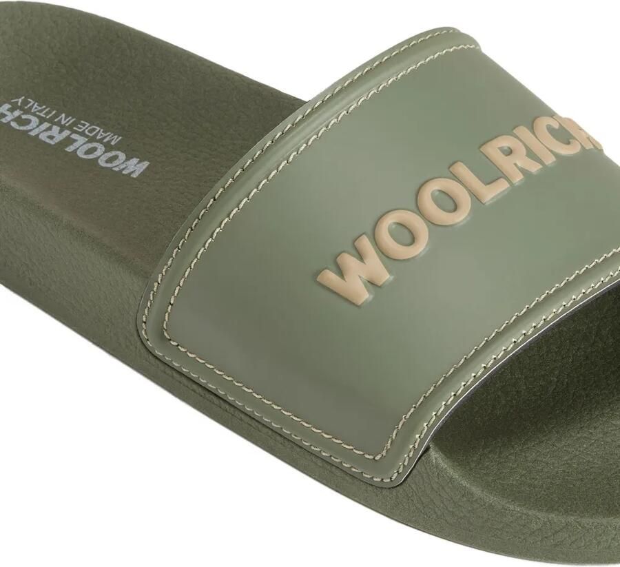 Woolrich Sandalen met contrasterend stiksels en logo Groen - Foto 2