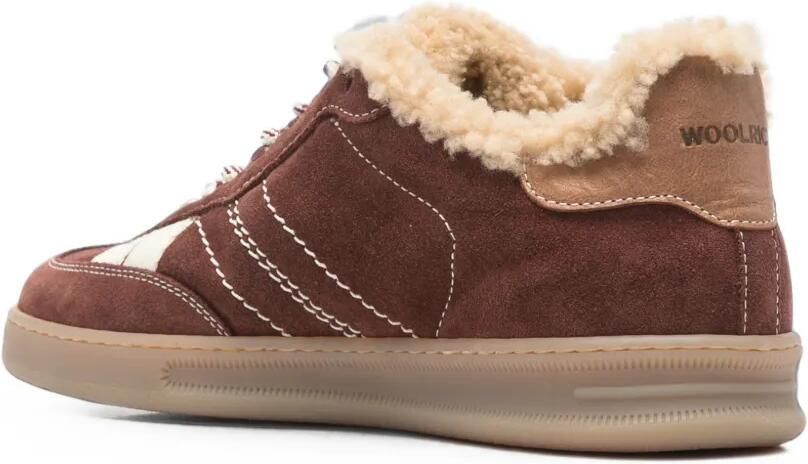 Woolrich Sneakers met lammy afwerking Bruin - Foto 3