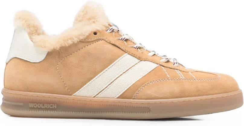 Woolrich Sneakers met lammy voering en vlakken Beige