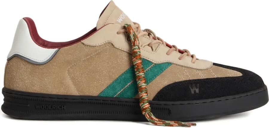Woolrich Sneakers met leren vlak Beige
