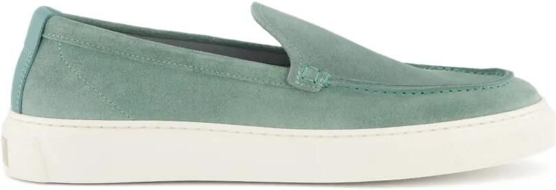Woolrich Suède loafers Groen