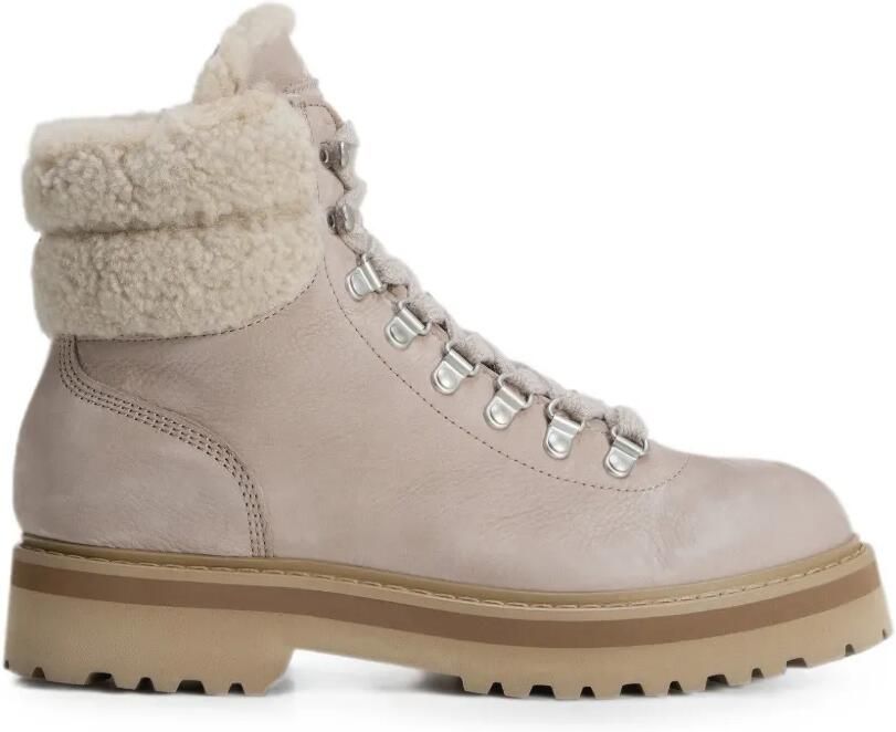 Woolrich Veterlaarzen met textuur afwerking Beige