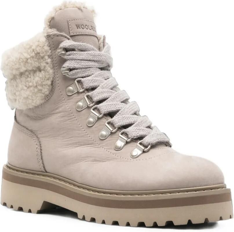 Woolrich Wandelschoenen met lammy afwerking Grijs