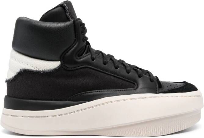 Y-3 Leren sneakers Zwart