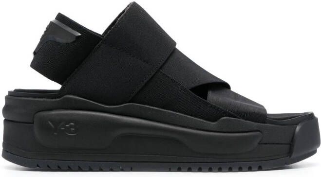 Y-3 Rivalry sandalen met elastische band Zwart